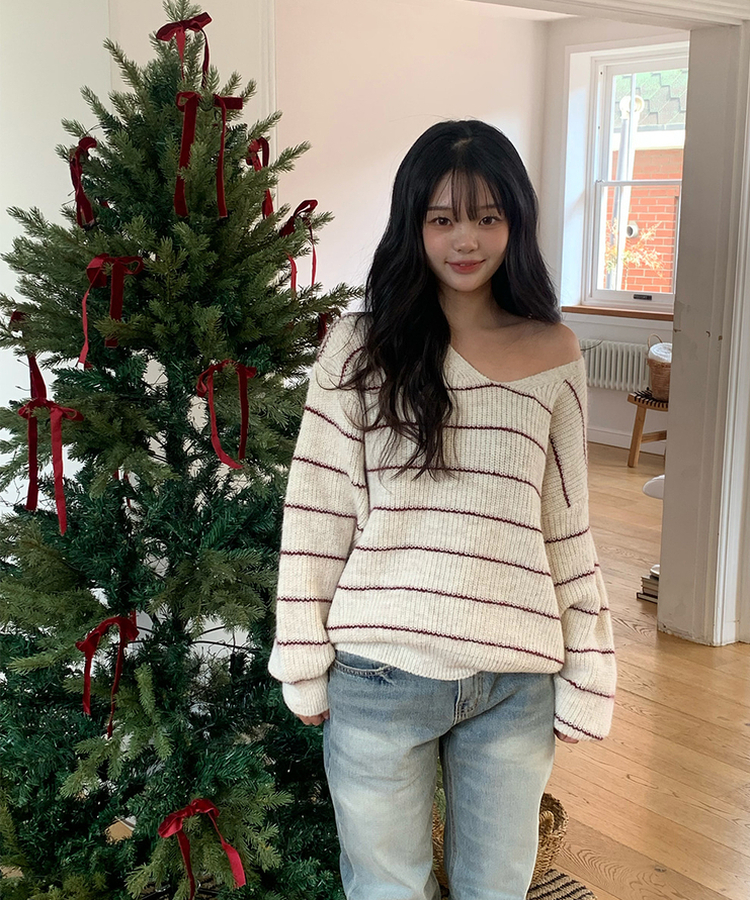 【マフラー付き】マープルニット IVORY