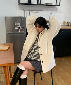 ベーシックストライプTシャツ IVORY