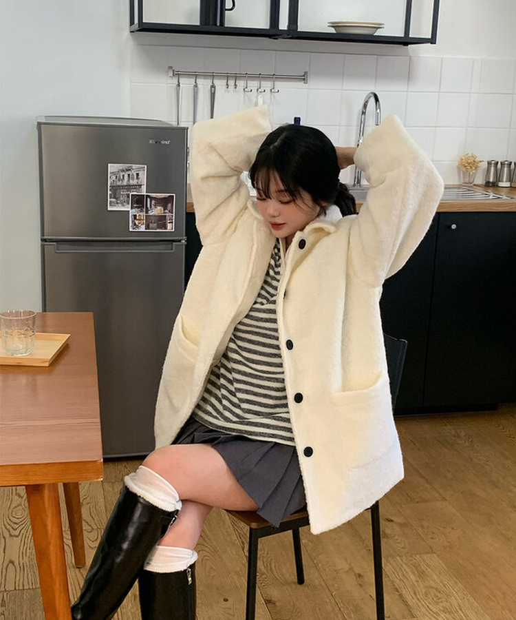 ベーシックストライプTシャツ IVORY