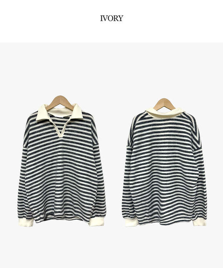 ベーシックストライプTシャツ