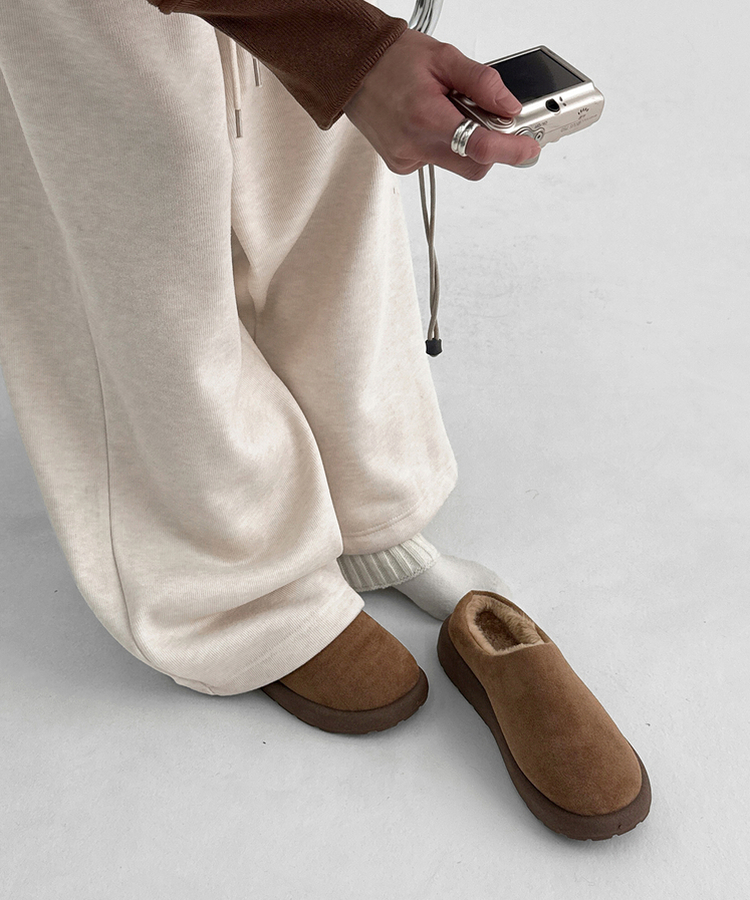 スエードファーブロッパー BROWN