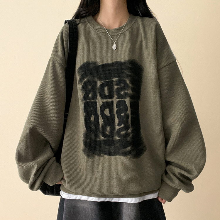 エスニットトレーナー KHAKI