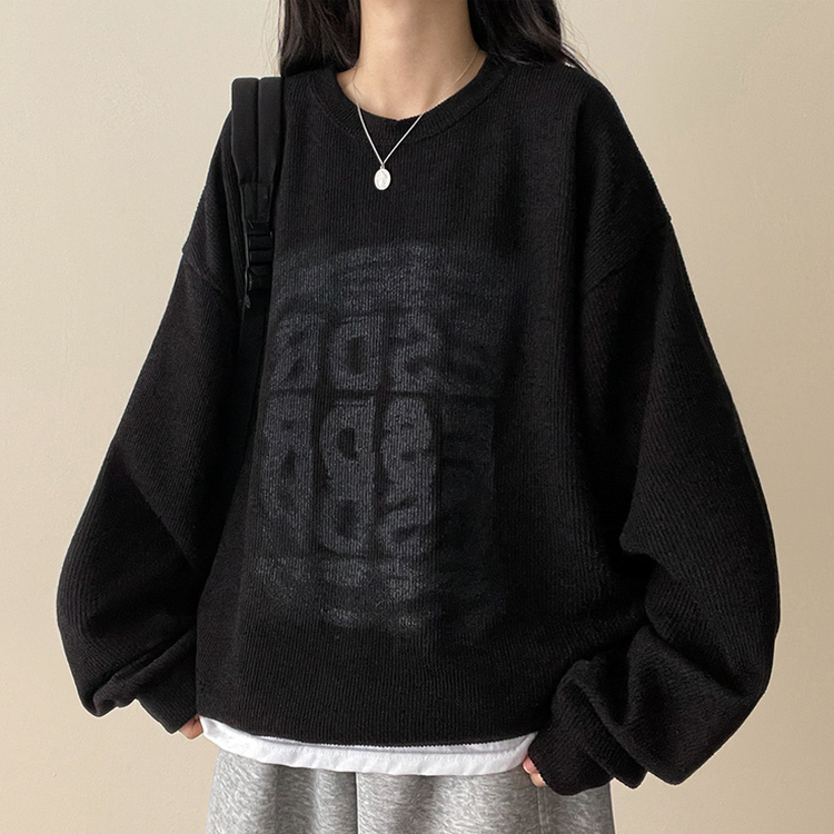 エスニットトレーナー BLACK