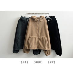 ボアウールフードジップアップ(6color)