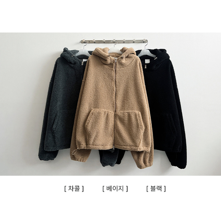 ボアウールフードジップアップ(6color)