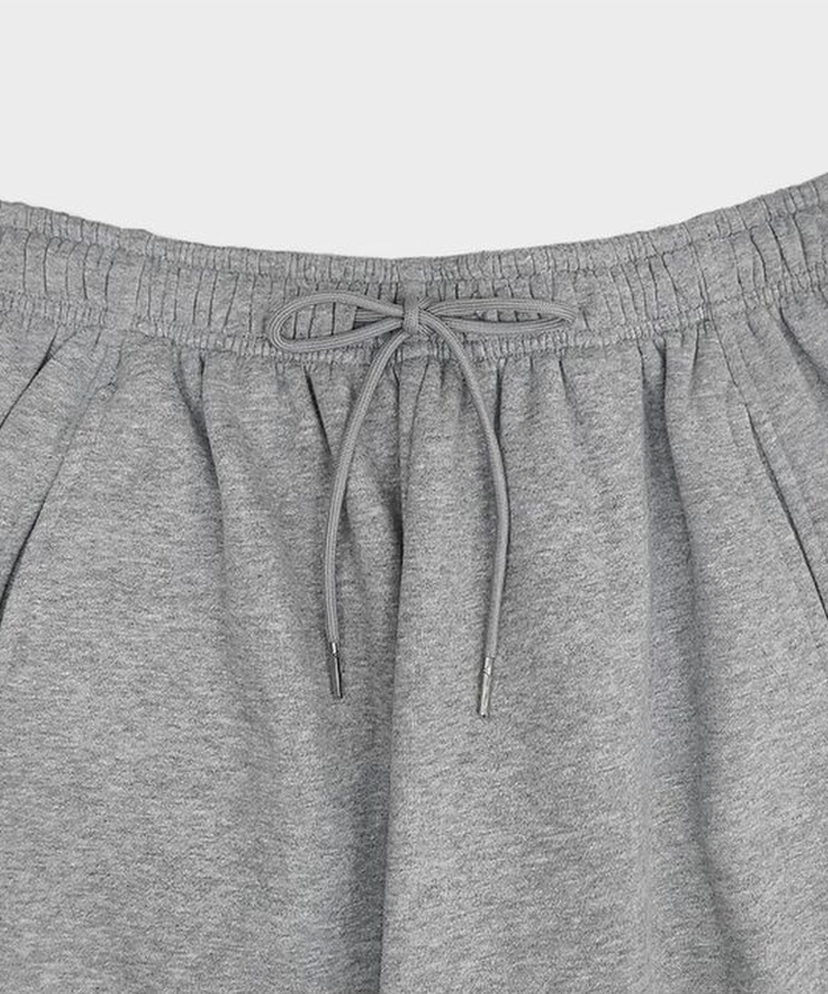 【丈別】サイドスリットストリングワイドトレーニングパンツ