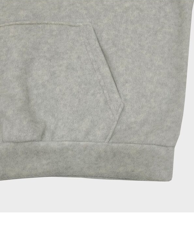 ハーフオープンボタンスフリースフード