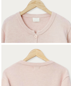 ウールノルディックラウンドニットカーディガン