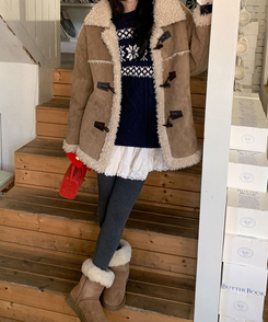 レーススエードミニティアードスカート CREAM