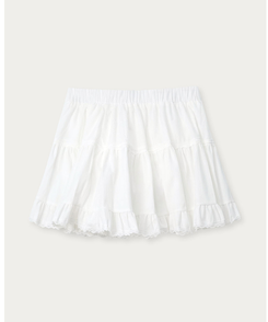 レーススエードミニティアードスカート