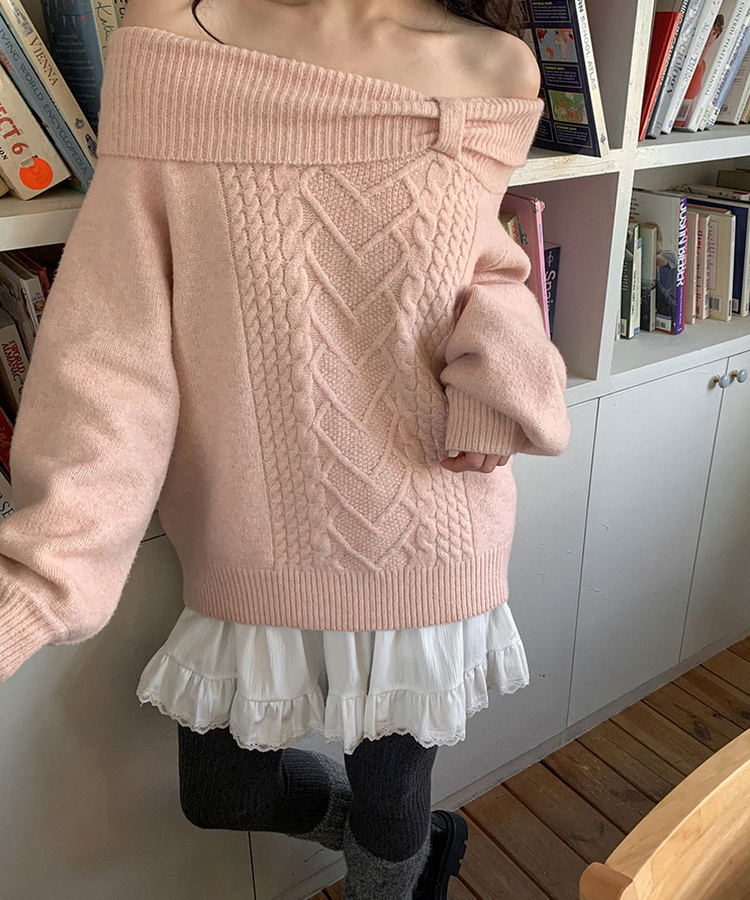 レーススエードミニティアードスカート IVORY