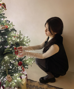 フリルレイヤードミニワンピース BLACK