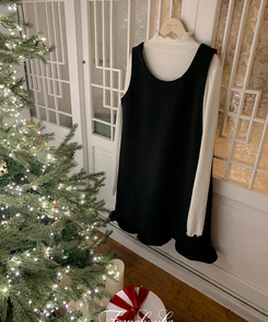 フリルレイヤードミニワンピース