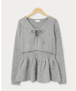 【SET】キャミソール ボレロニットカーディガン