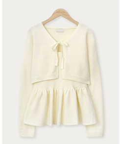 【SET】キャミソール ボレロニットカーディガン