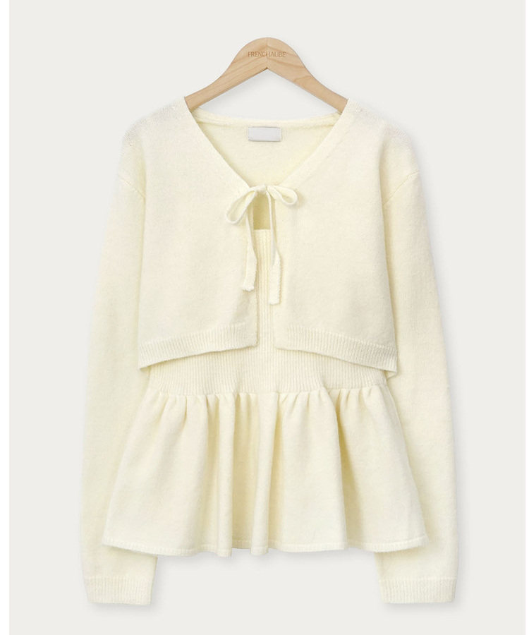 【SET】キャミソール ボレロニットカーディガン