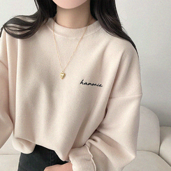 【起毛】フリースハーモニートレーナー CREAM