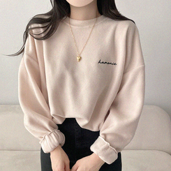 【起毛】フリースハーモニートレーナー CREAM