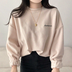 【起毛】フリースハーモニートレーナー CREAM