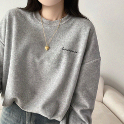 【起毛】フリースハーモニートレーナー MELANGE