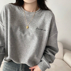 【起毛】フリースハーモニートレーナー MELANGE