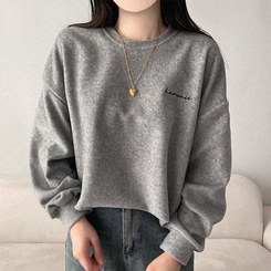 【起毛】フリースハーモニートレーナー MELANGE