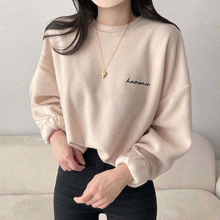 【起毛】フリースハーモニートレーナー CREAM