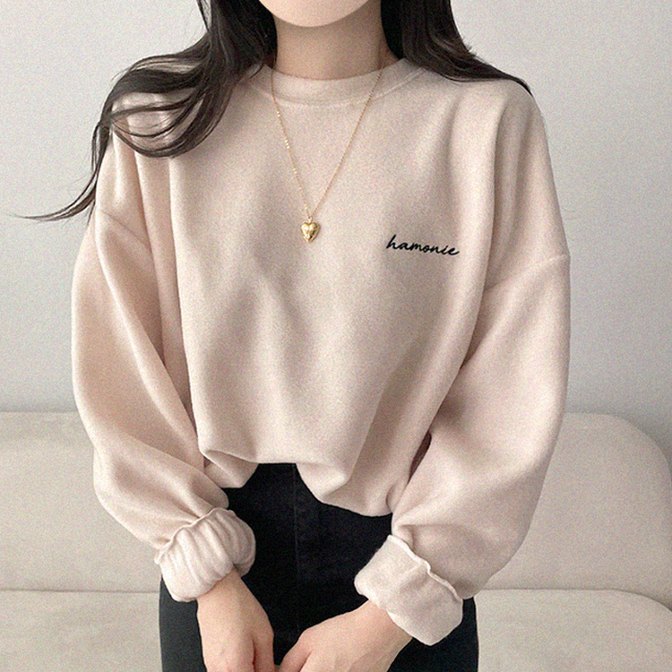 【起毛】フリースハーモニートレーナー CREAM