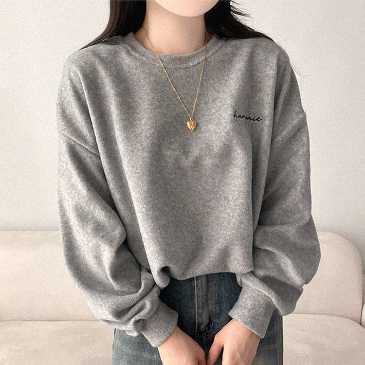 【起毛】フリースハーモニートレーナー MELANGE