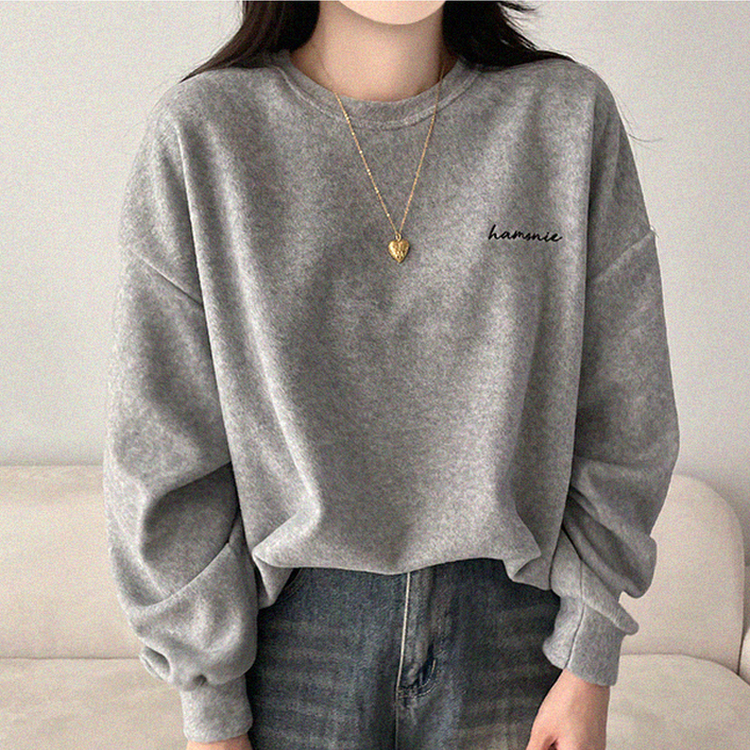 【起毛】フリースハーモニートレーナー MELANGE