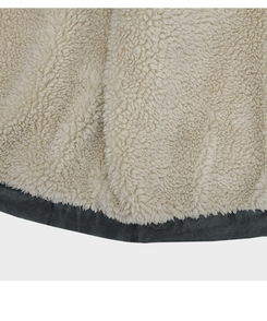 ウォッシングハイネックウールファージャケット