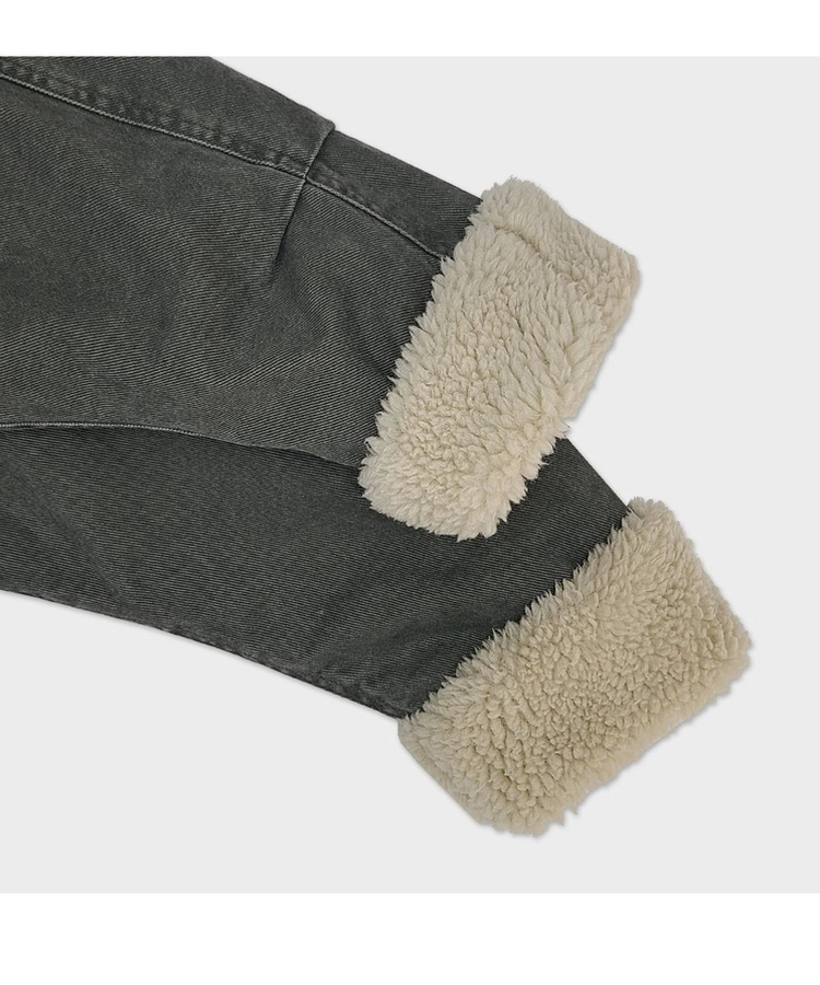 ウォッシングハイネックウールファージャケット