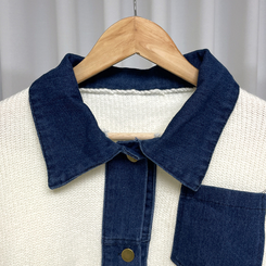 デニムポケットニットカーディガン(5color)