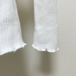 【起毛】ハーフハイネックミンクニット