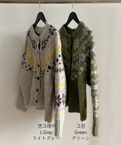 ノルディックニットカーディガン