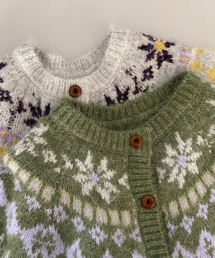 ノルディックニットカーディガン