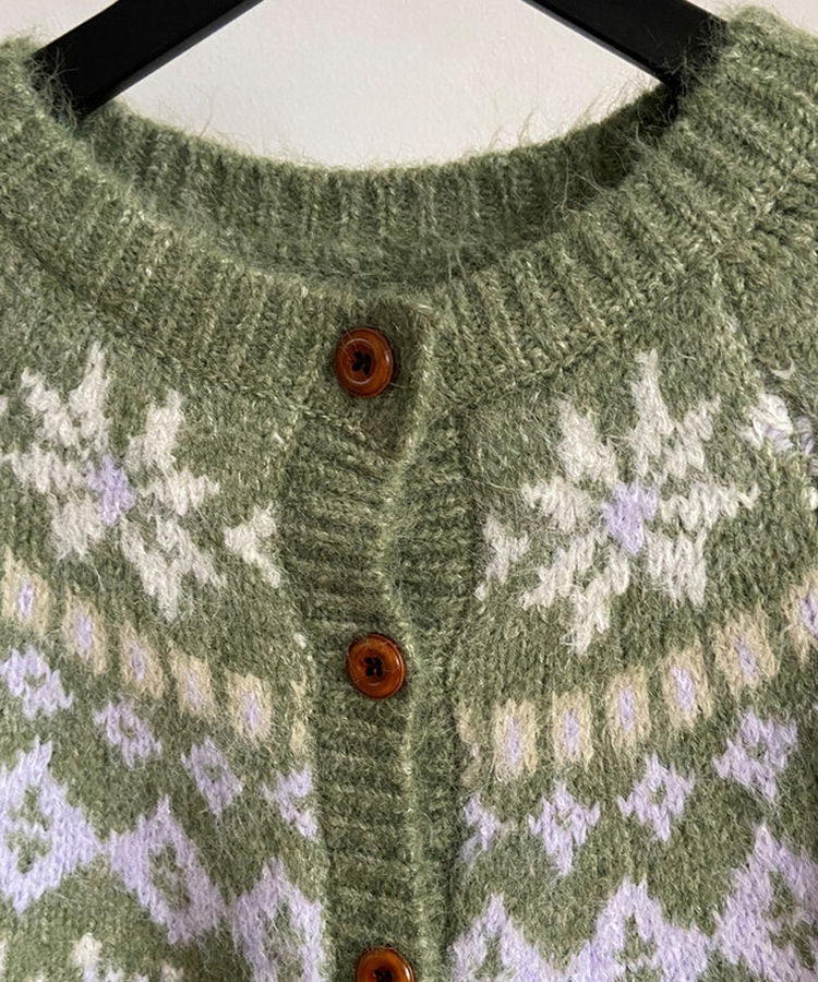 ノルディックニットカーディガン