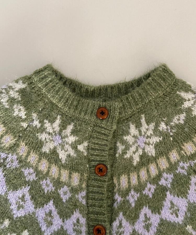 ノルディックニットカーディガン