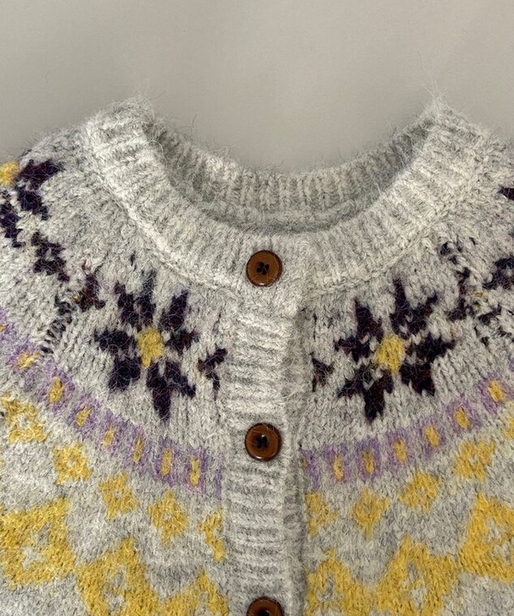 ノルディックニットカーディガン