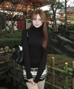 노르딕 터틀넥 니트 미니 원피스 블랙