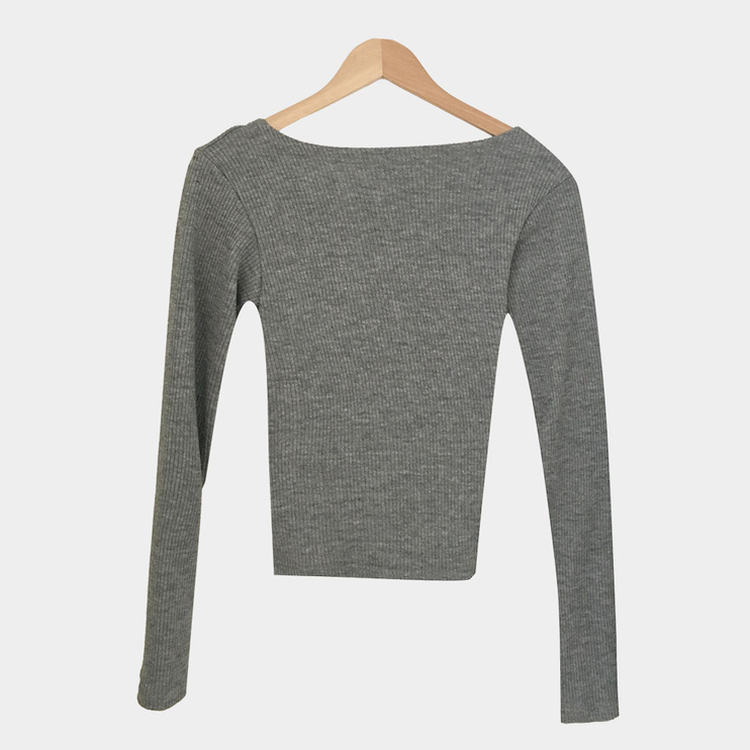 ホルターレイヤードリブカーディガ