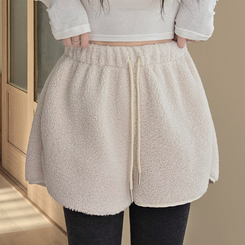 厚手ウールバンディングショートパンツ IVORY