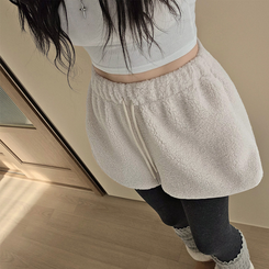 厚手ウールバンディングショートパンツ IVORY