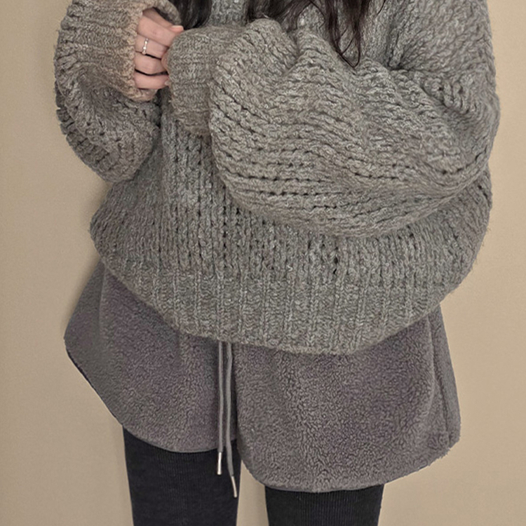 厚手ウールバンディングショートパンツ GREY