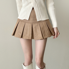 スエードミニスカート BEIGE