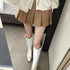 スエードミニスカート BEIGE