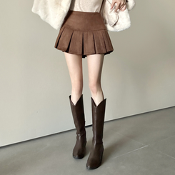 スエードミニスカート CHESTNUT BROWN