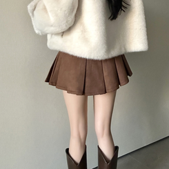 スエードミニスカート CHESTNUT BROWN