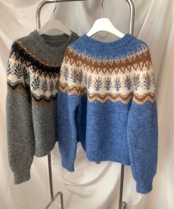 スノーウィンターノルディックニット