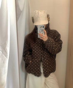 ハートダッフルベアジャンパー BROWN